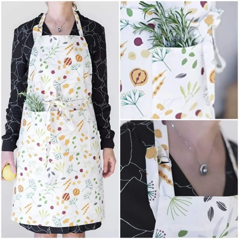 Apron with Pockets for Men and Women